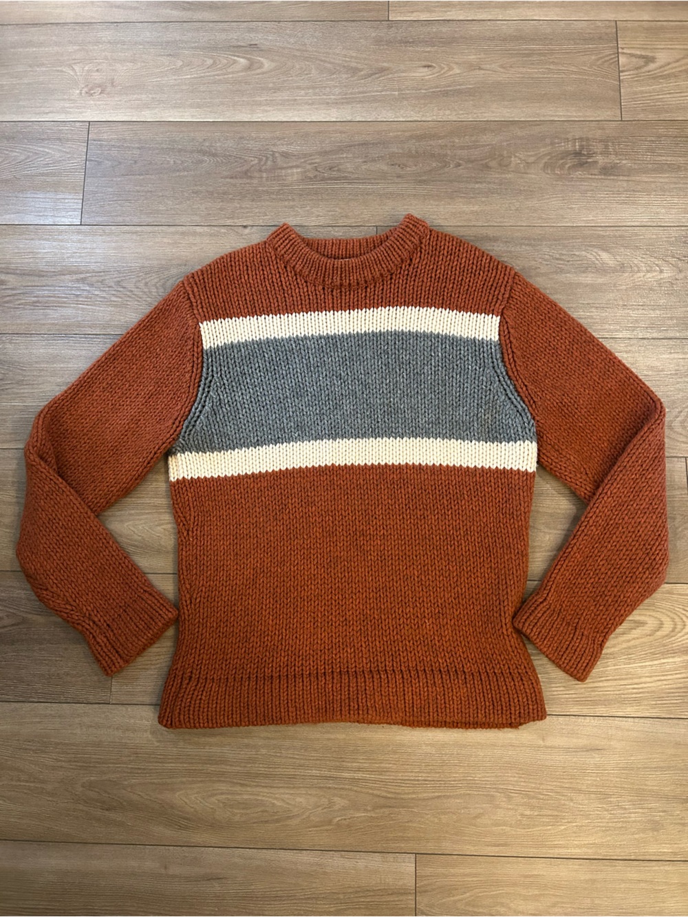 Vintage 1990s American Eagle Lambswool Colorblock Sweater XL